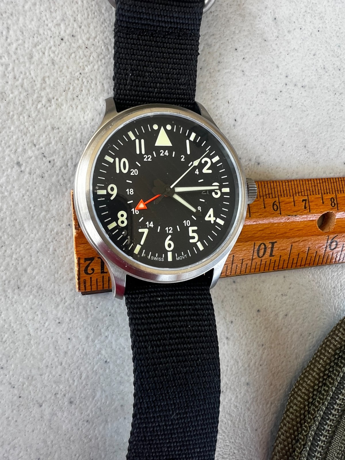 County Comm Maratac 44m Large Titanium GMT Plain Dial Watch Gen 2