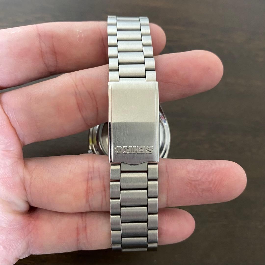 SEIKO 5 Automatic 7S26 0480 Navy Dial See through back From Japan
