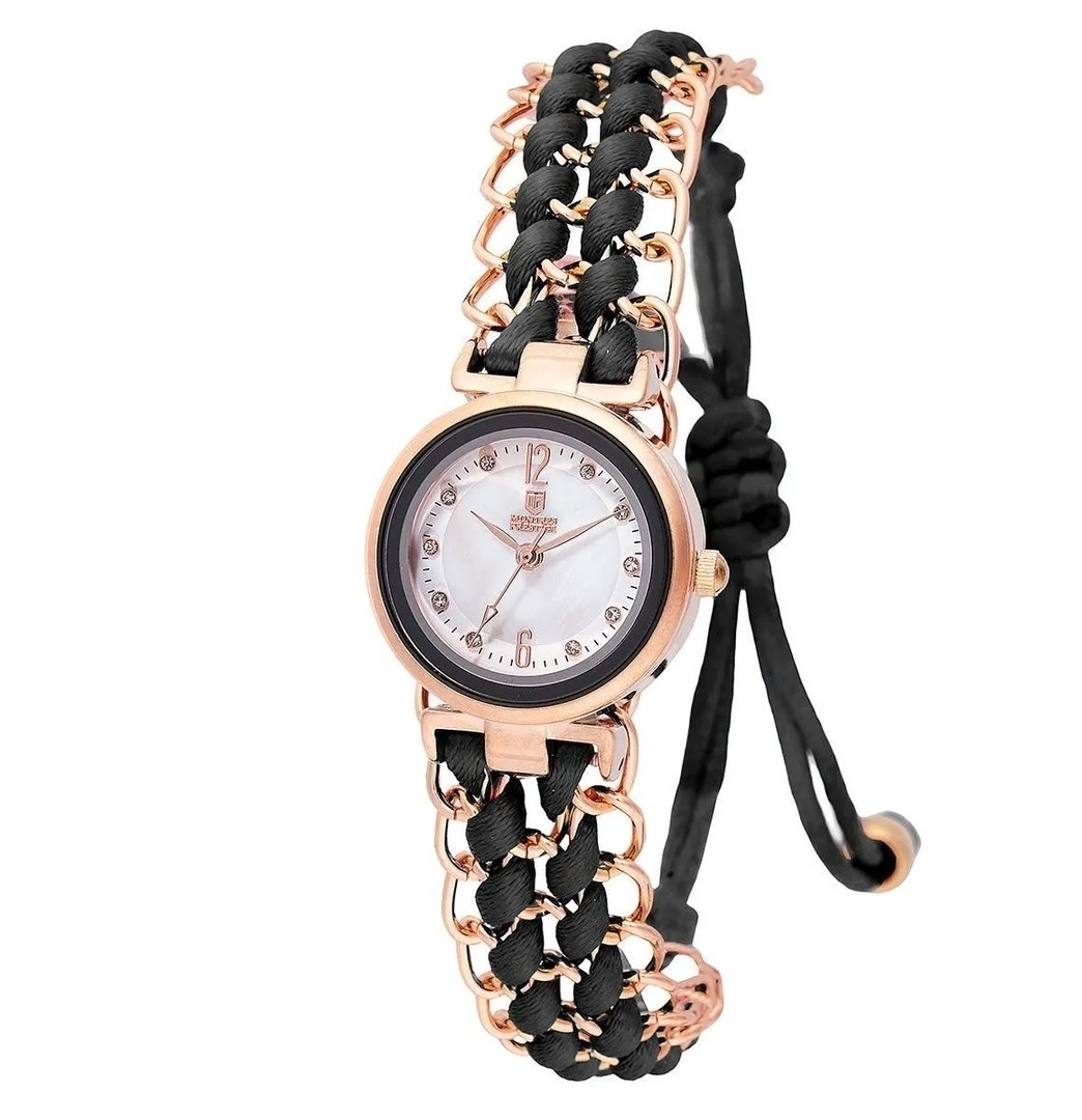 Invicta Montres Prestige/MPW-0295 Women 25mm Black/Rose Gold Watch White Dial