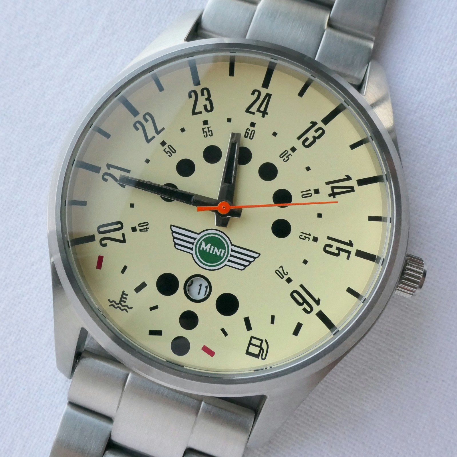 Mini John S Cooper Works JCW Speedometer Racing Classic Retro Sport Design Watch