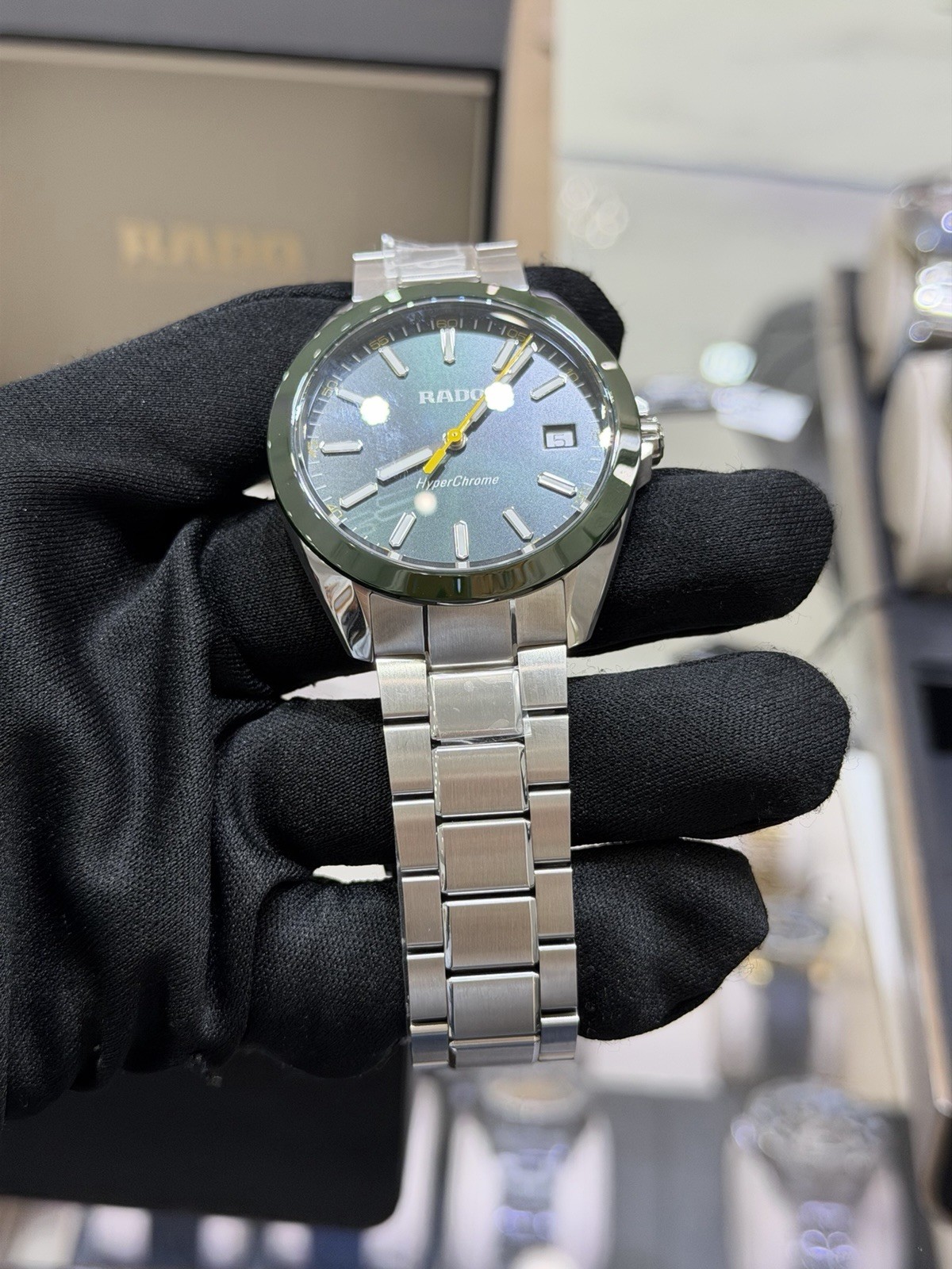 Rado HyperChrome Quartz Green Dial Men’s Watch R32280313