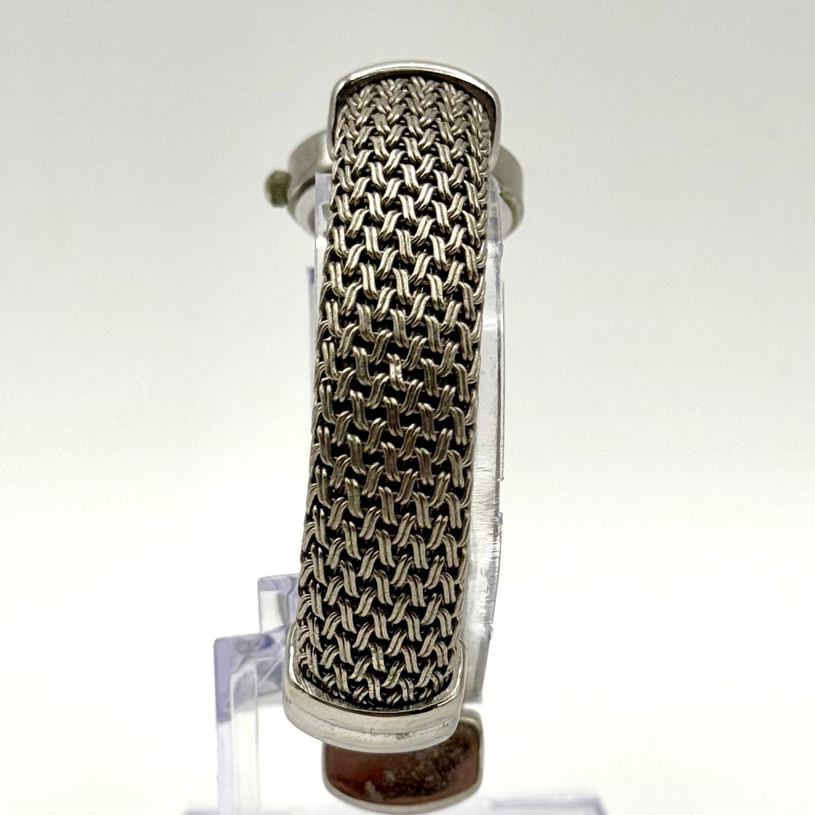 O’ -One Watch Silver Bangle Cuff MOP Dial Vintage Fashion Quartz Japan Movement