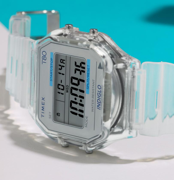 Timex T80 Translucent TW2Y36400 Quartz Watch Clear June 2026 New Release