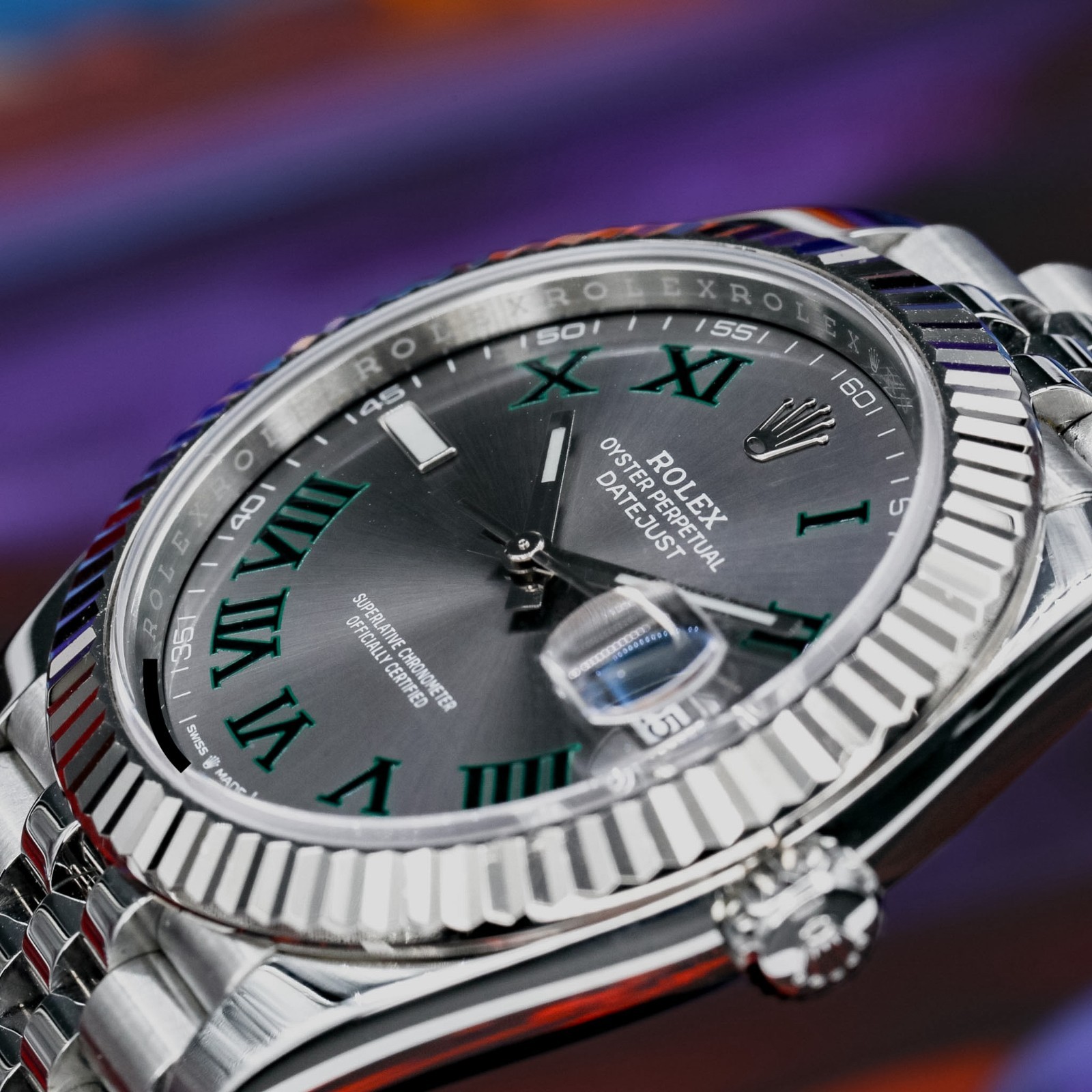 Rolex Datejust 41 “Wimbledon” Grey Dial 2021 Complete – 126334