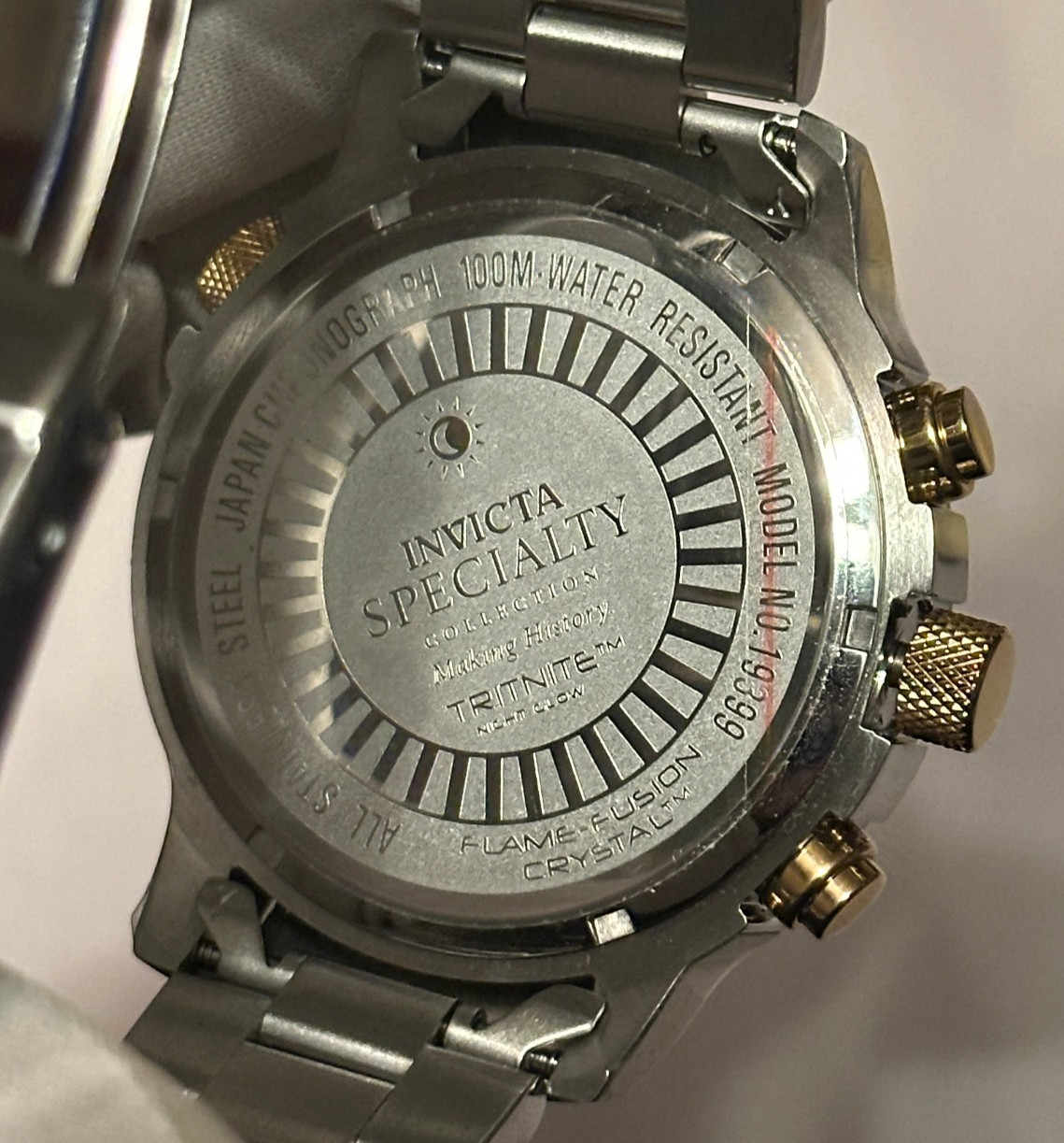 Invicta Men’s Specialty Watch Model 19399 Chronograph with Blue Dial 45mm