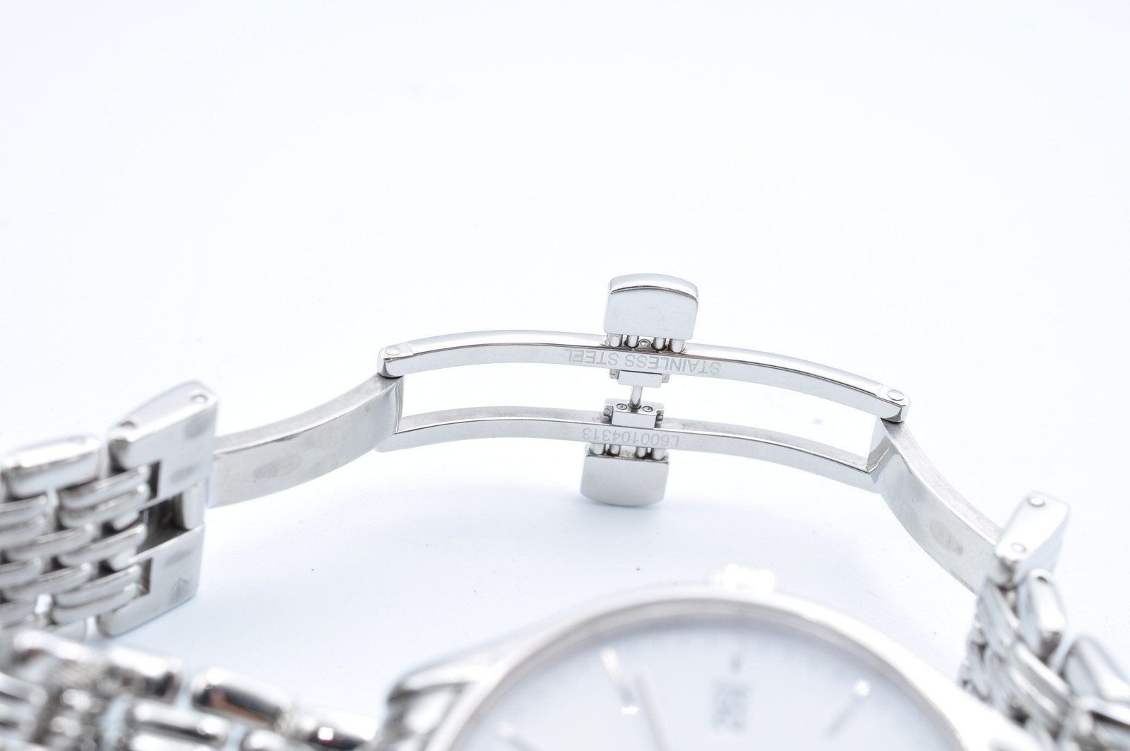 LONGINES LYRE Quartz Date Silver Belt Men’s Watch w-10101