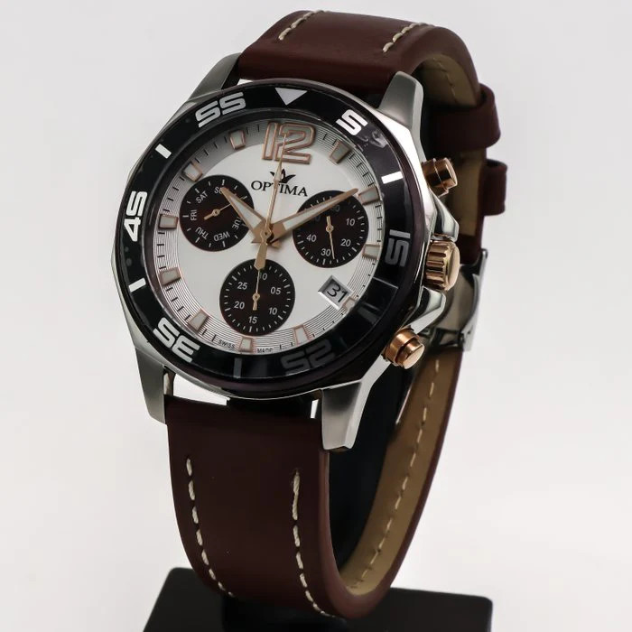 Optima – Swiss Chronograph – OSC451-SRL-1 Swiss Ronda Quartz 46.45 mm OSC451
