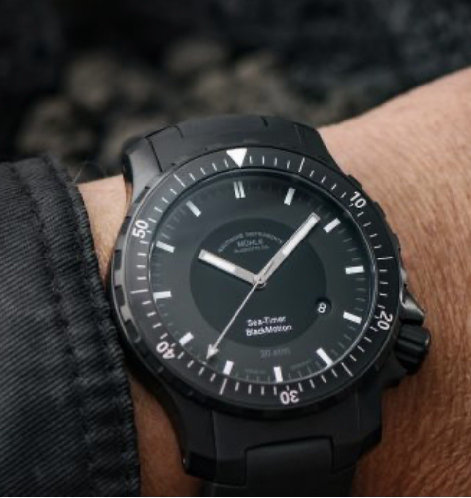Muhle Glashutte- Sea-Timer BlackMotion (Made In Germany)