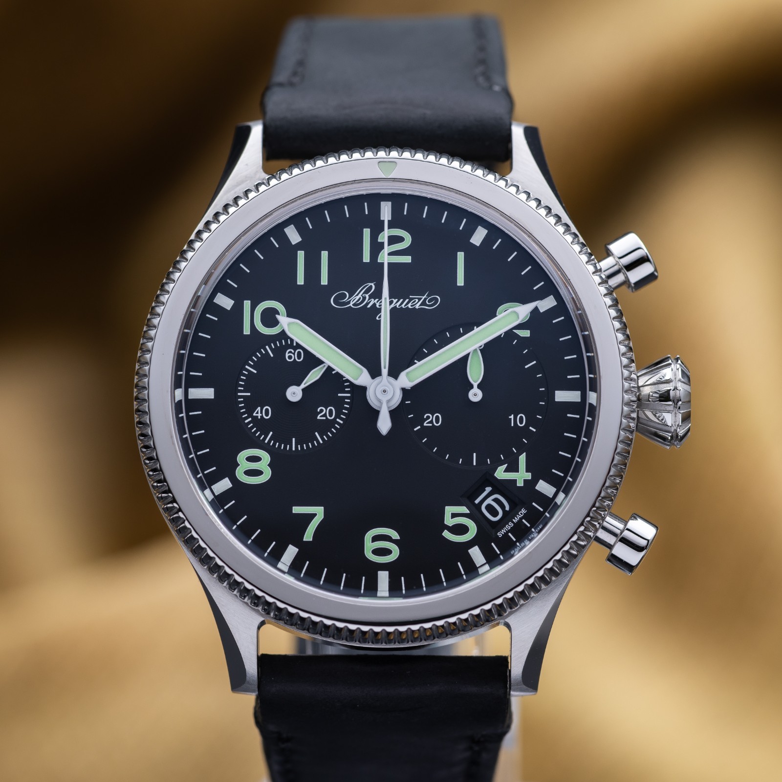 Breguet Type XX Chronographe Automatic Steel Black 42mm 2057ST/92/3WU Full Set