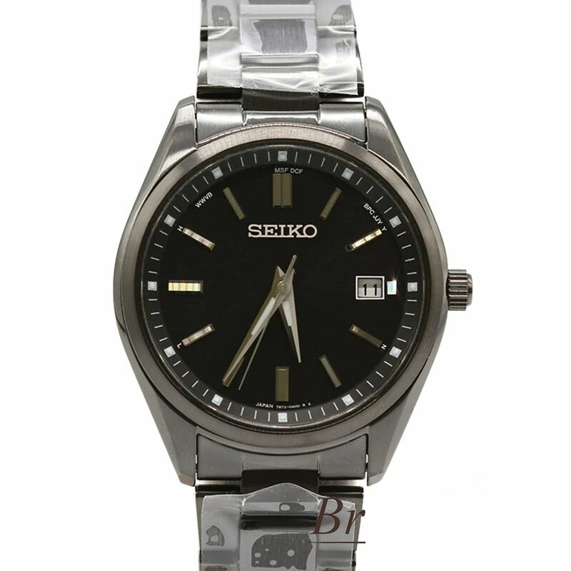 Seiko Selection S Series SBTM325 Solar Radio Stainless Black Dial Men’s Watch