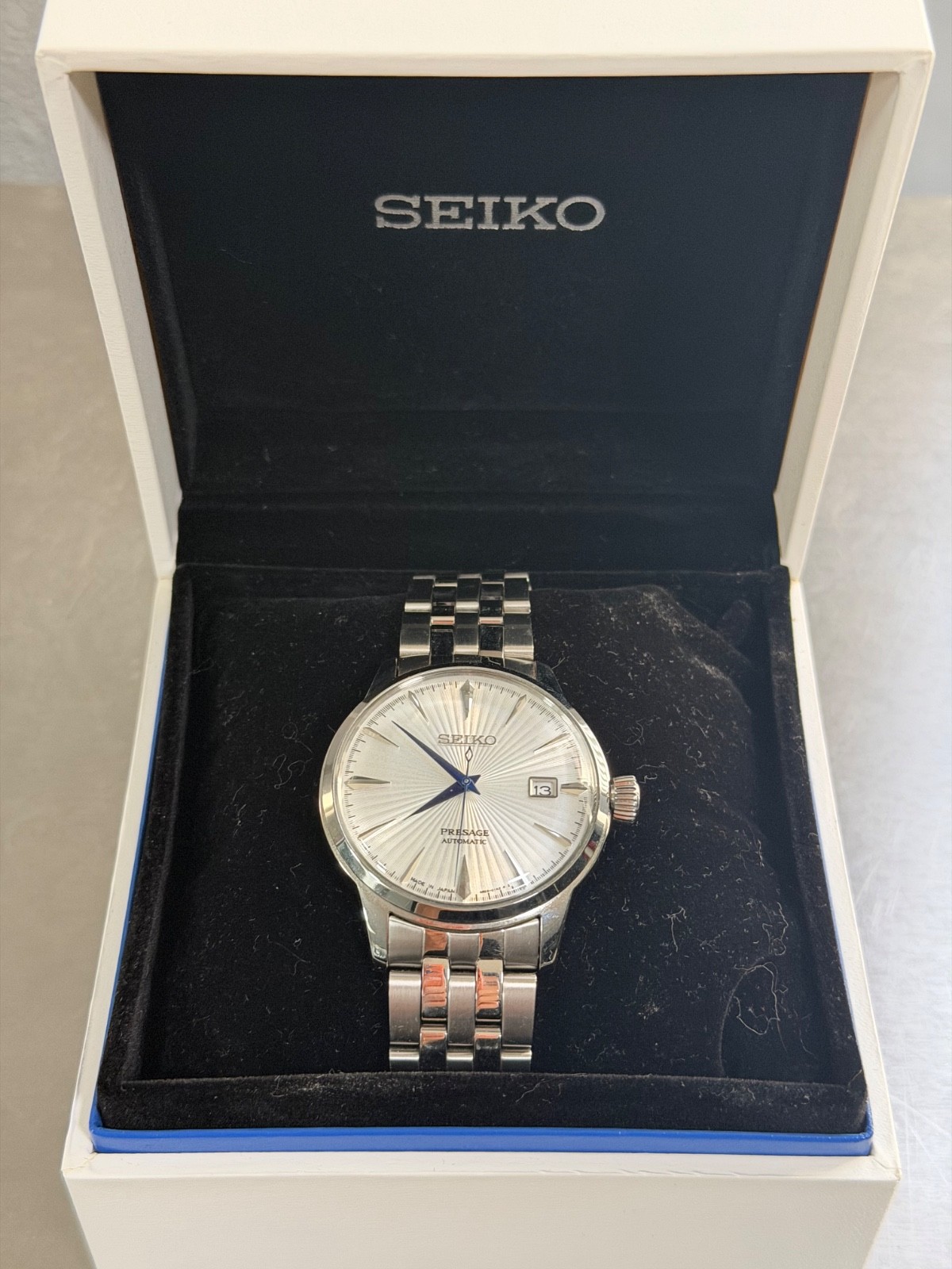 Seiko Presage White Men’s Watch – SRPB77