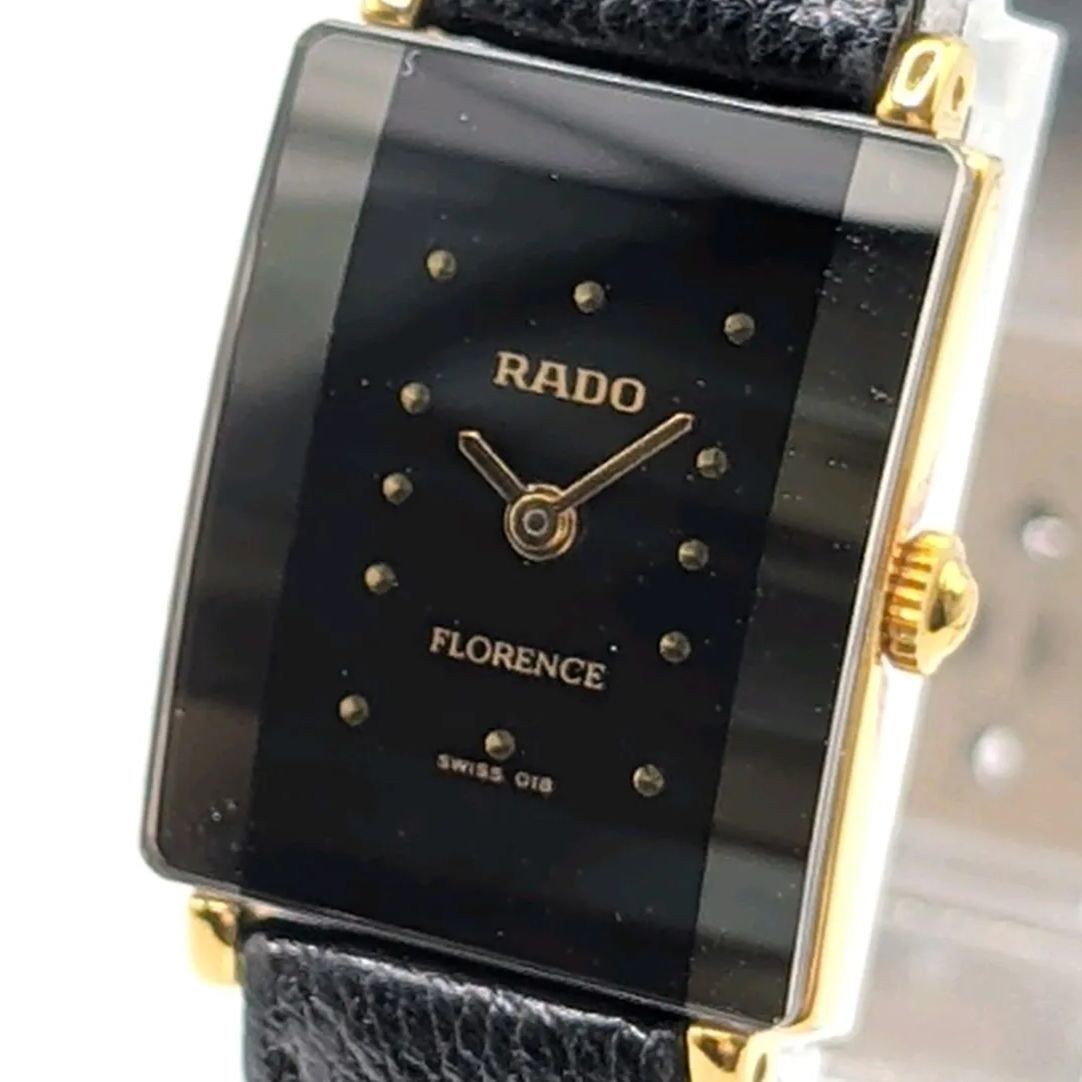 RADO Florence 153.3606.2 Used Watch Quartz Black Stainless Steel Women