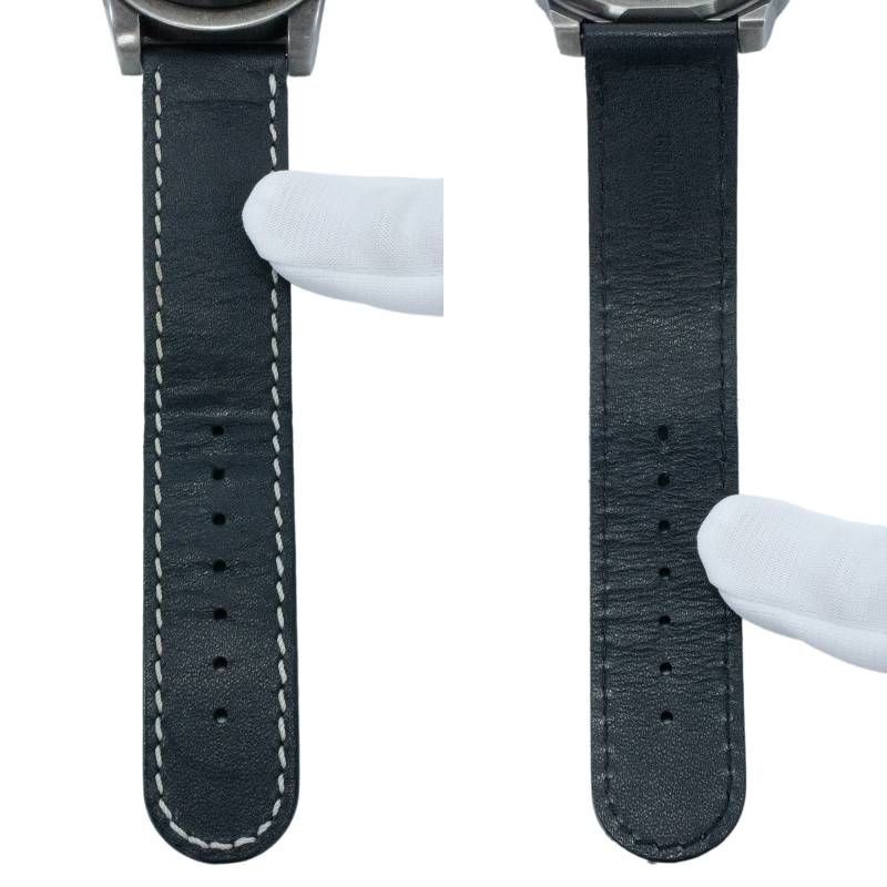 Working Condition RETROWERK Retro Watch Quartz Men’s R 004 Black Silver Marine R