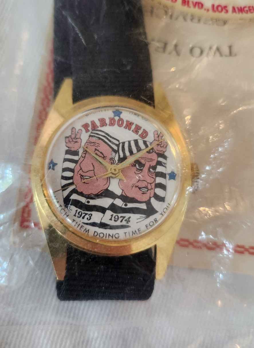 Richard Nixon PARDONED Political Watch Watergate Prison Uniforms