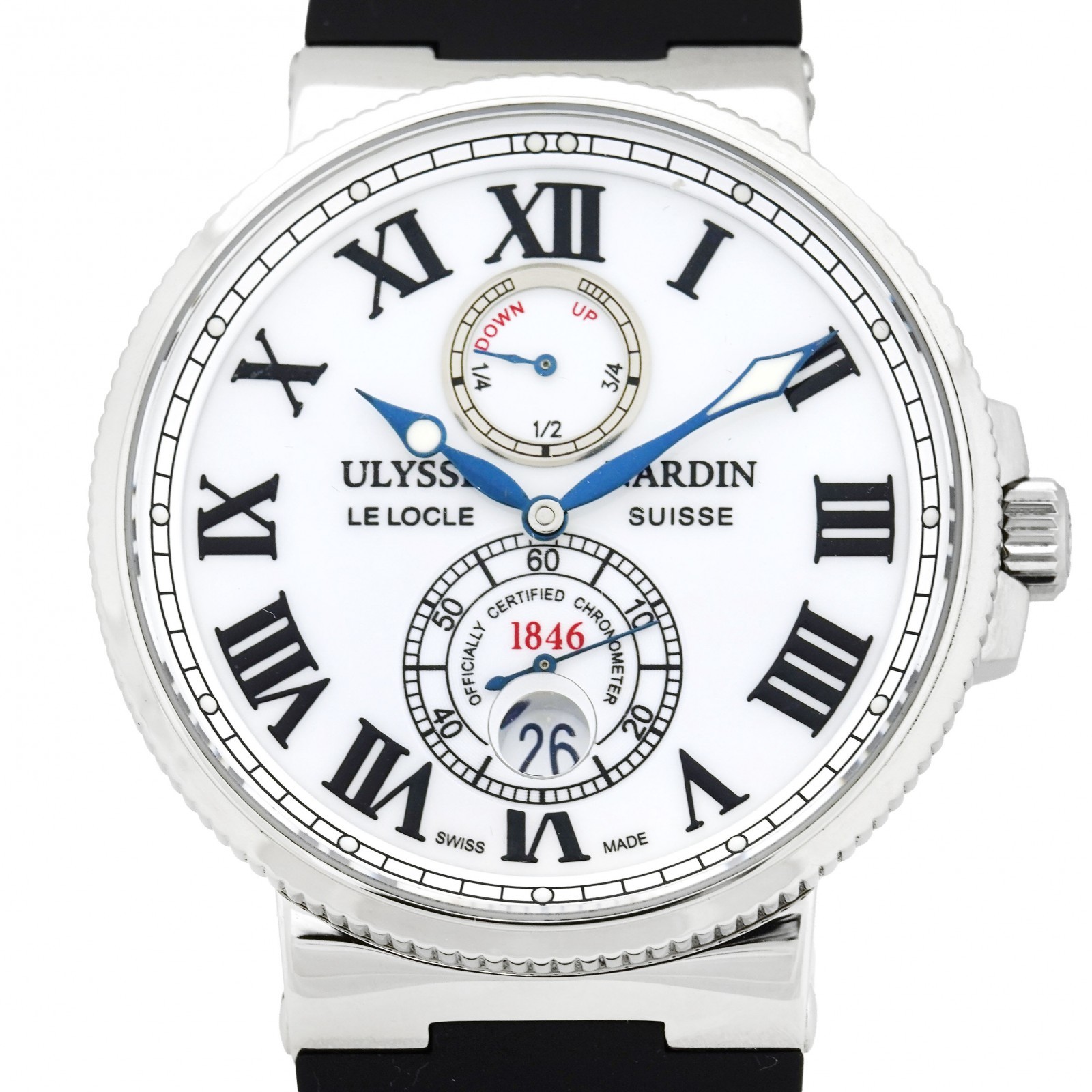 Ulysse Nardin maxi marine chronometer 263-67 Automatic White Dial Men