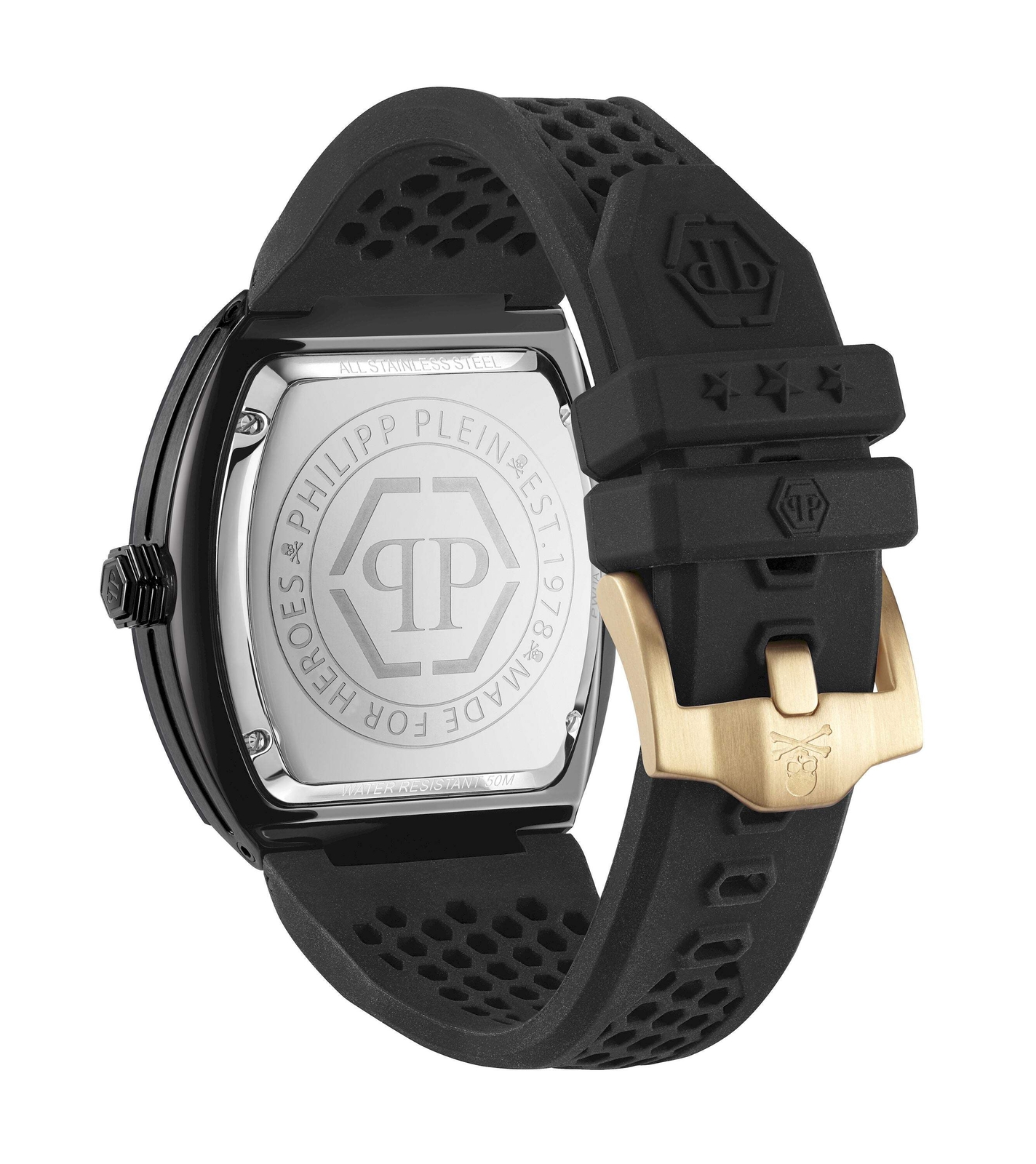 Philipp Plein THE HEXAGON PHANTOM 44MM Stainless Steel 44mm Quartz Wristwatch 76