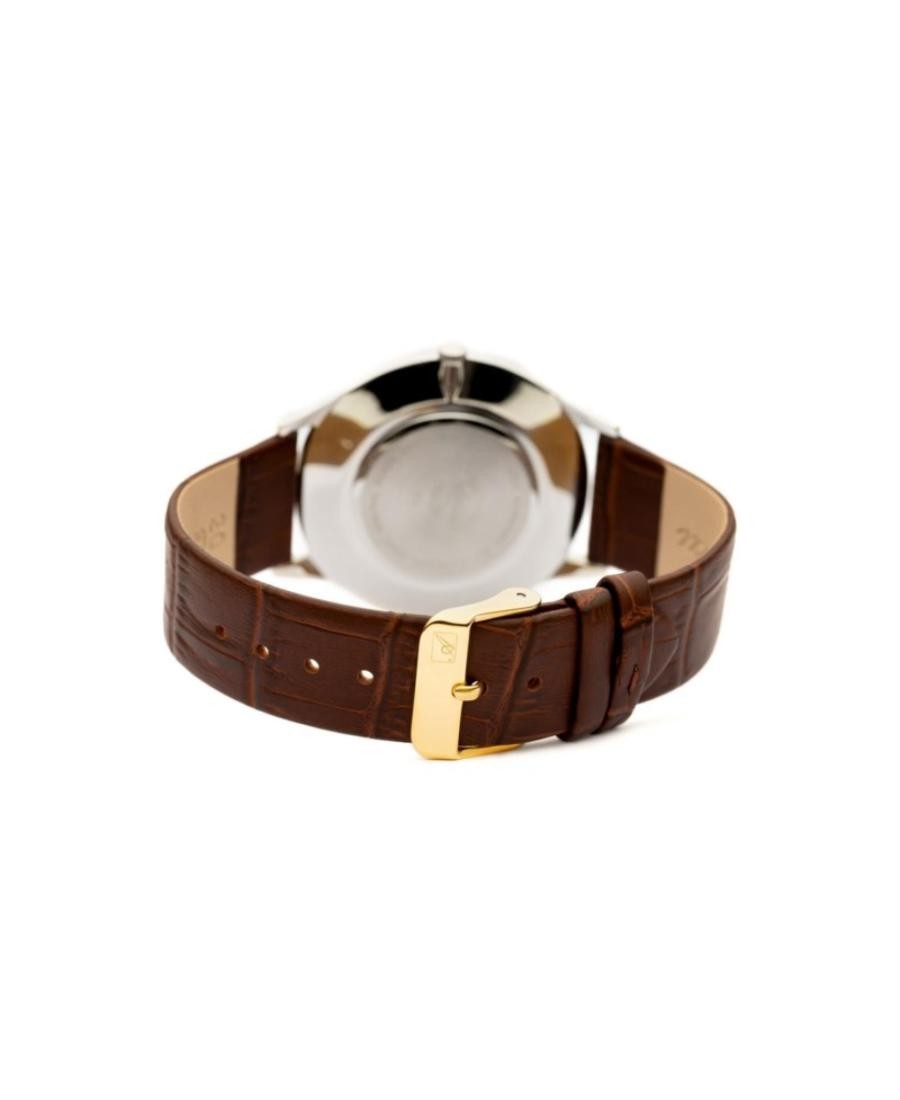 ADRIATICA Men Quartz Casual Watch Classic Dress Gold color Dial Waterproof Swiss