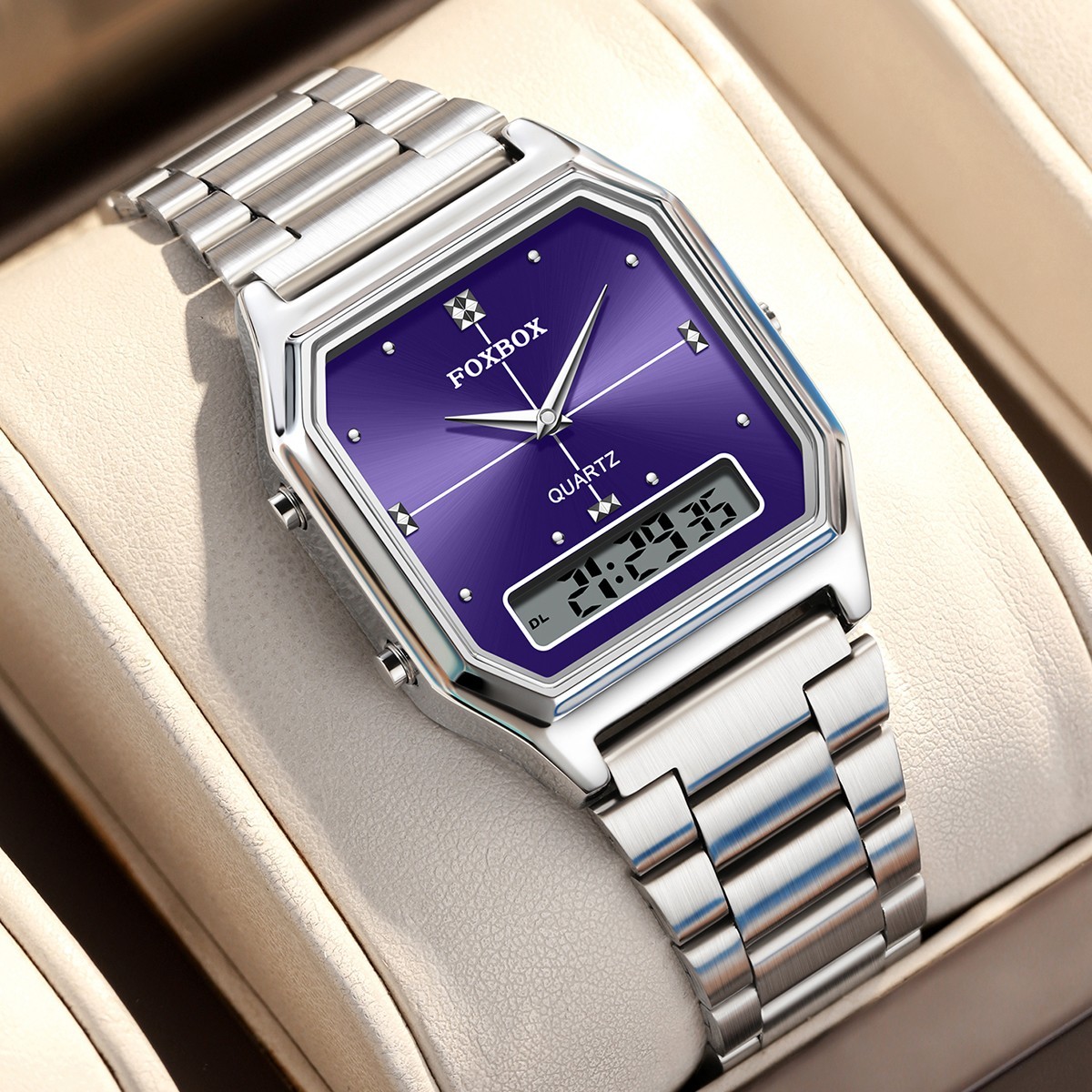 2026 Ladies Wristwatch Quartz LED Digital Analog Waterproof Elegant Women Watch