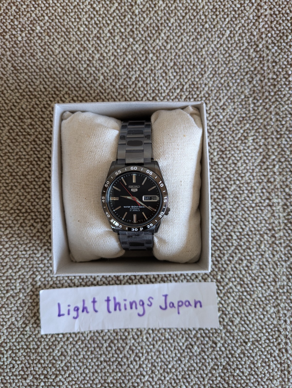SEIKO SEIKO5 SNKE03K1 Black Automatic Men’s Watch in Box Genuine From Japan new
