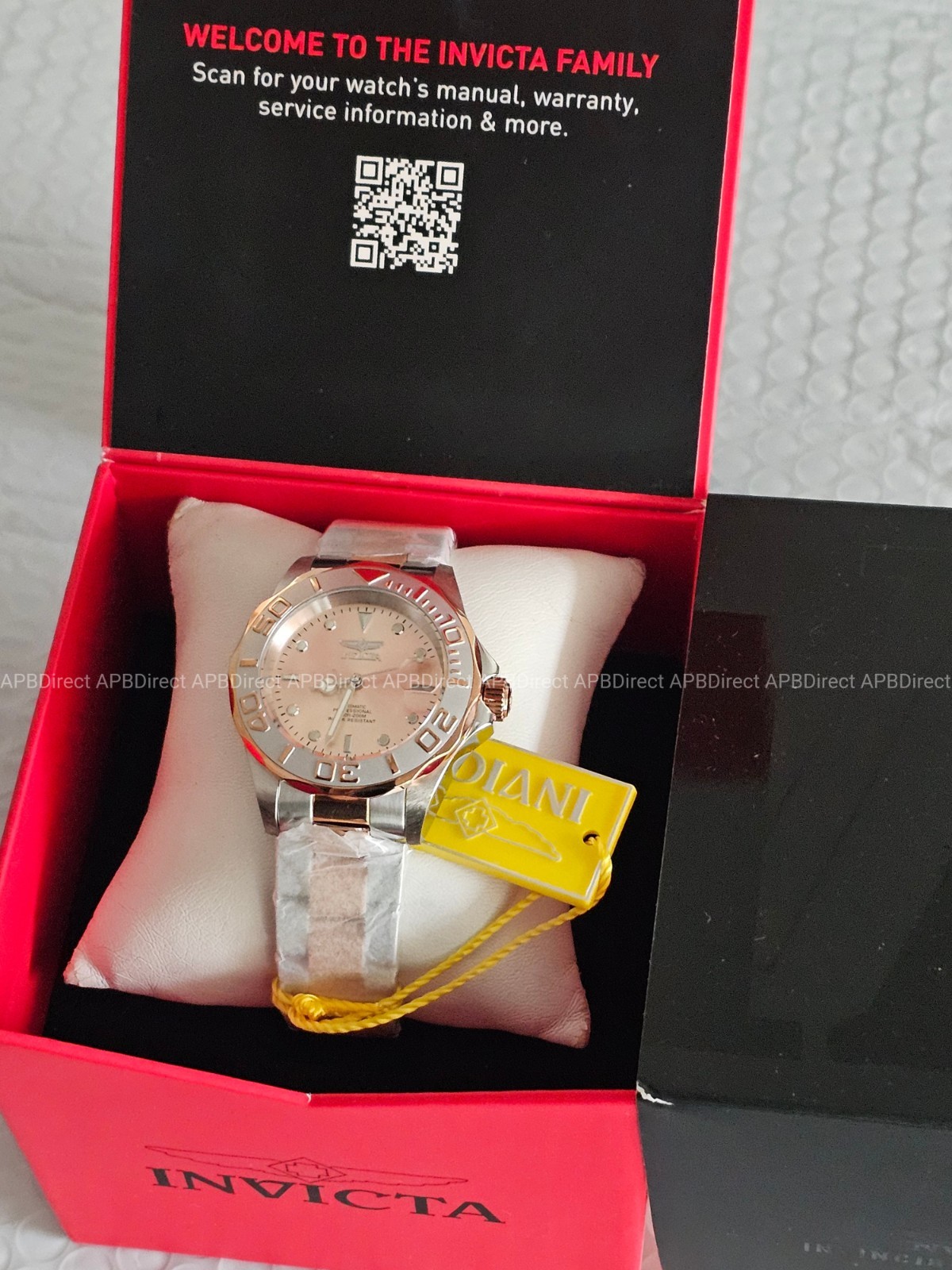 Invicta Pro Diver – Automatic Rose Gold Silver – Exibition Caseback – mens Watch
