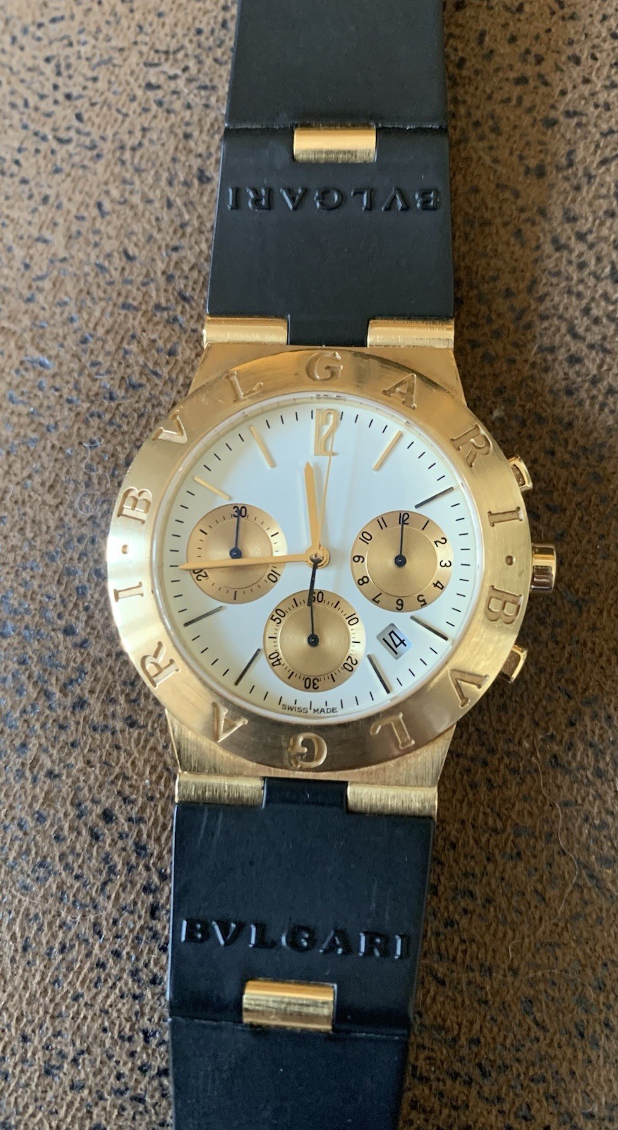 Bvlgari Diagono Chronograph SOLID 18kt Yellow Gold CH 35 G