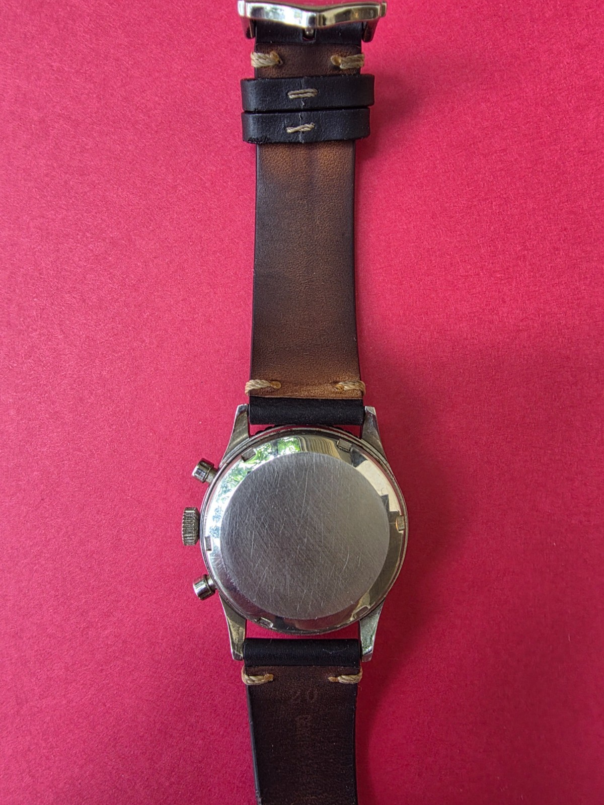 Gallet multichron pilot chronograph watch valjoux 72