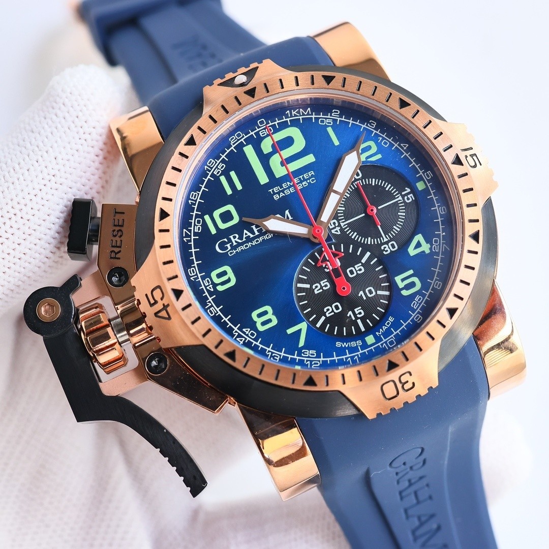 Graham men’s multifunctional quartz watch size: 44mm thick 8mm
