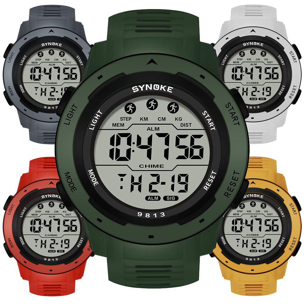 Men Waterproof Digital Sport Watch Wide Screen Easy Read Display Watch US FAST