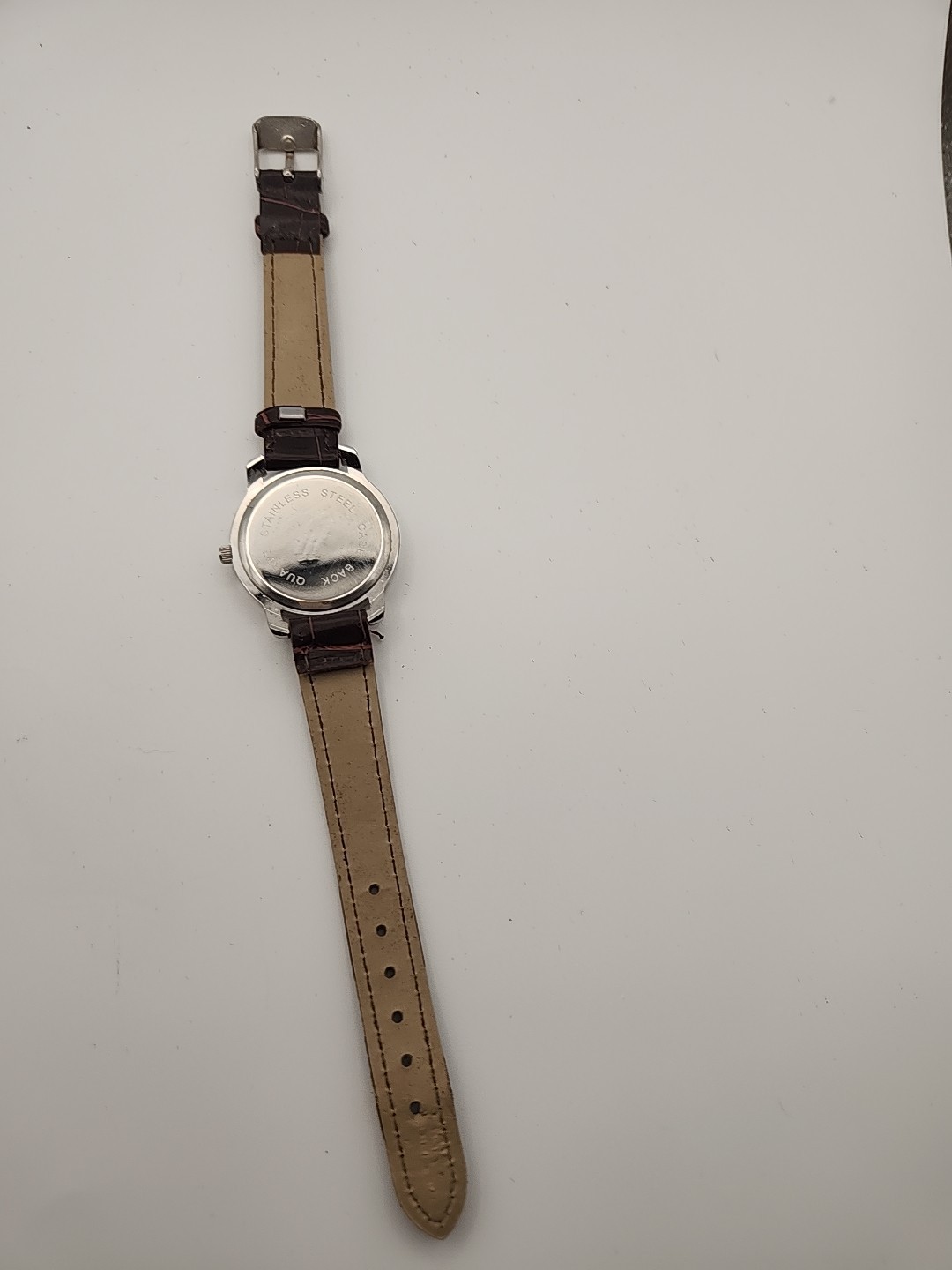 Simple Watch Men’s Stainless Steel Quartz Brown Band