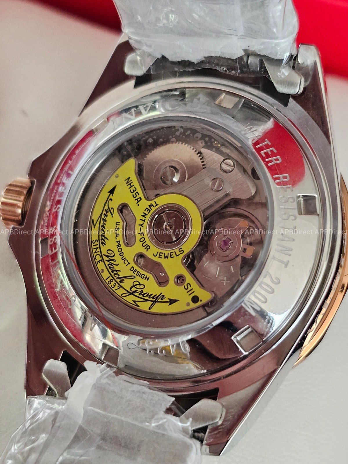 Invicta Pro Diver – Automatic Rose Gold Silver – Exibition Caseback – mens Watch
