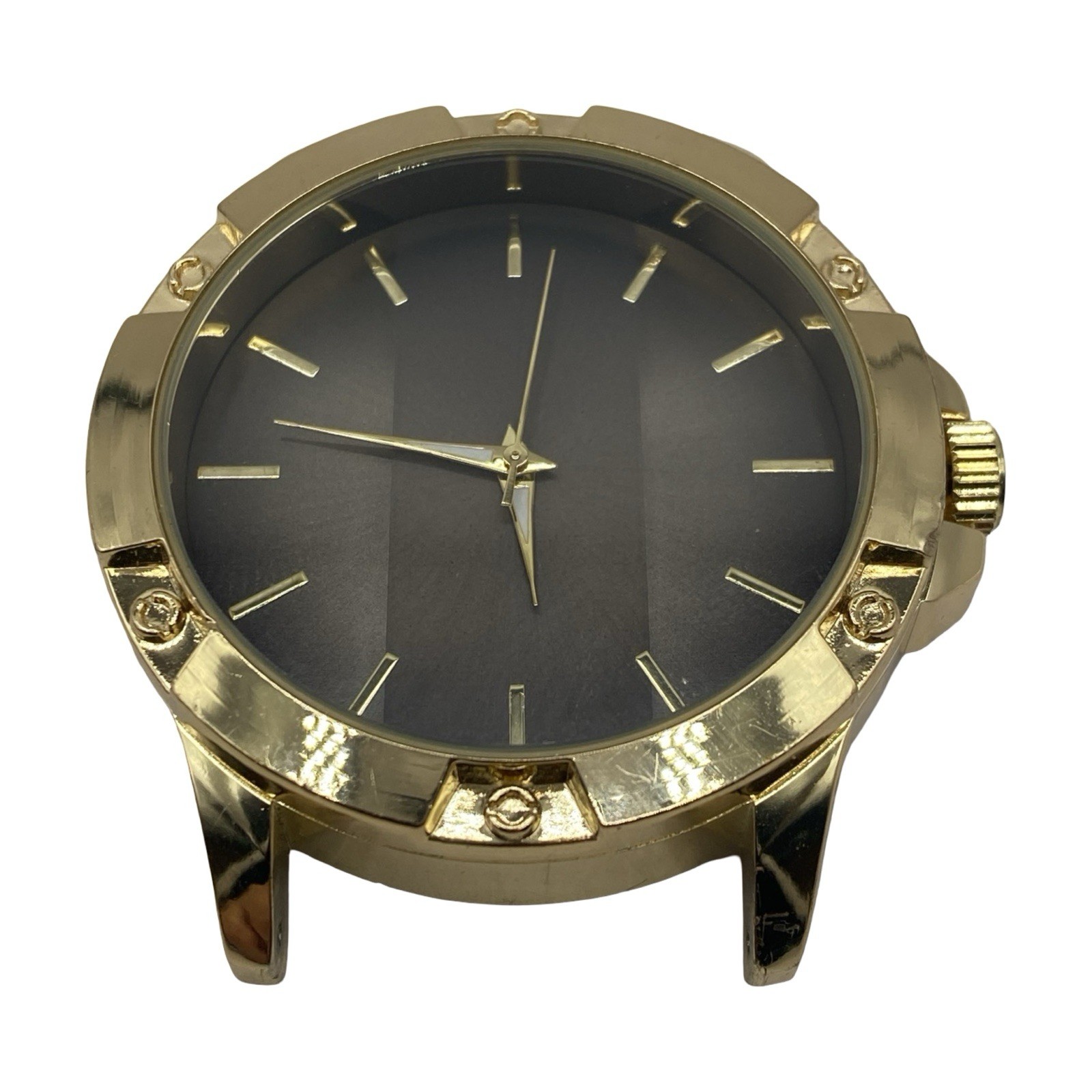 Accutime Watch Corp Men’s Gold Tone Quartz Watch Running