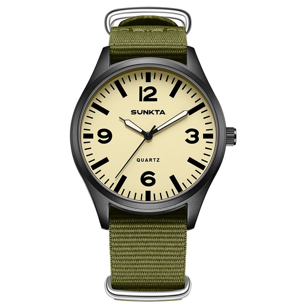 LIGE SUNKTA Men Quartz Watch Nylon Strap Wristwatch Boy Girl Outdoor Sport Watch