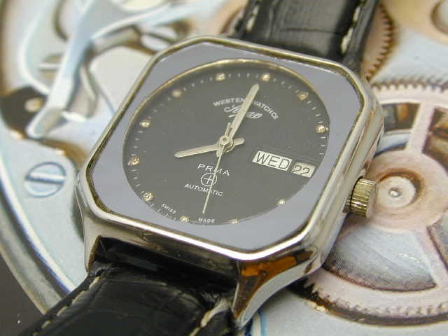 WEST END WATCH COMPANY PRMA AUTOMATIC ETA 2836-2 NEEDS CLEANING