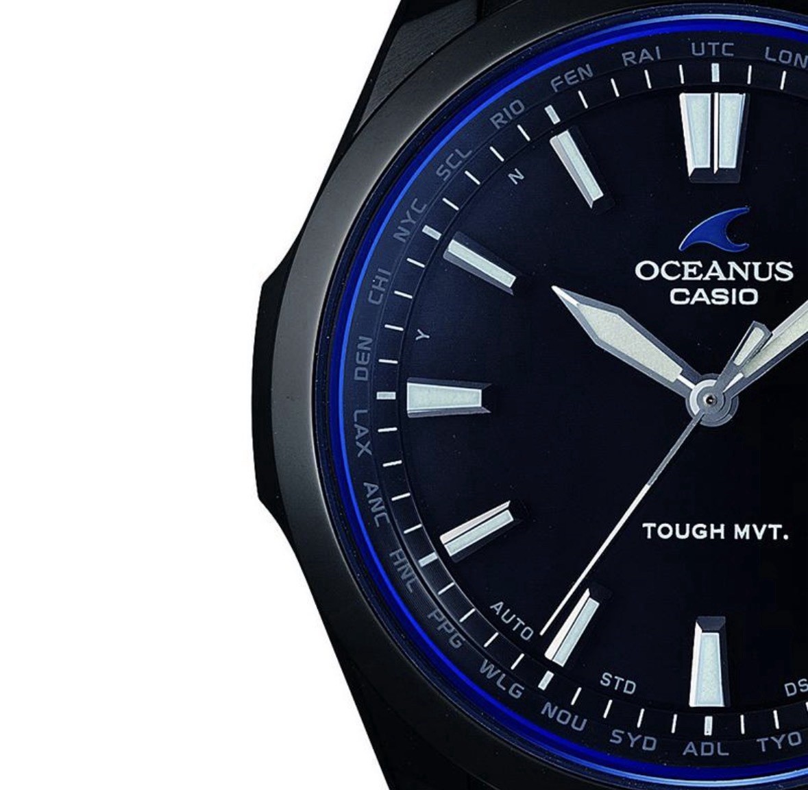 Casio oceanus OCW-S100B-1AJF 10.5 mm Black Titanium Case with box,paper