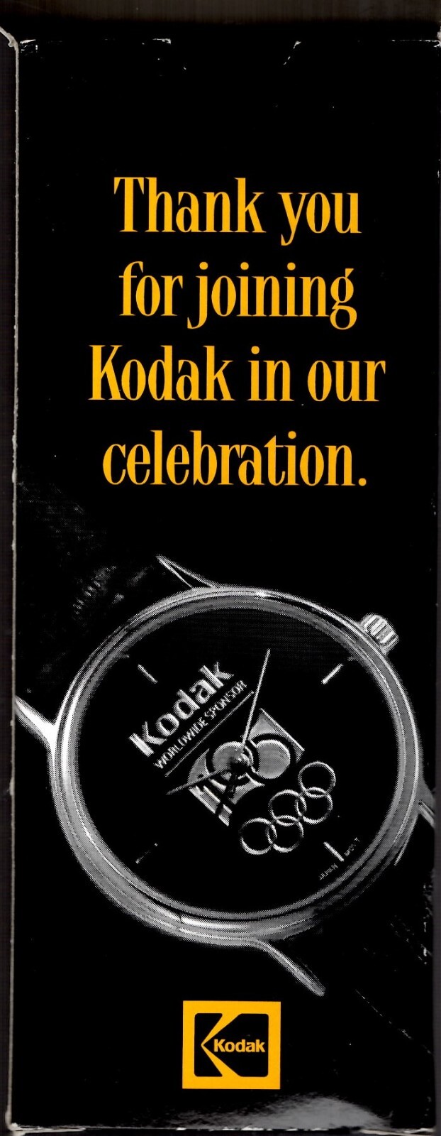 Kodak Olympic Celebration Watch