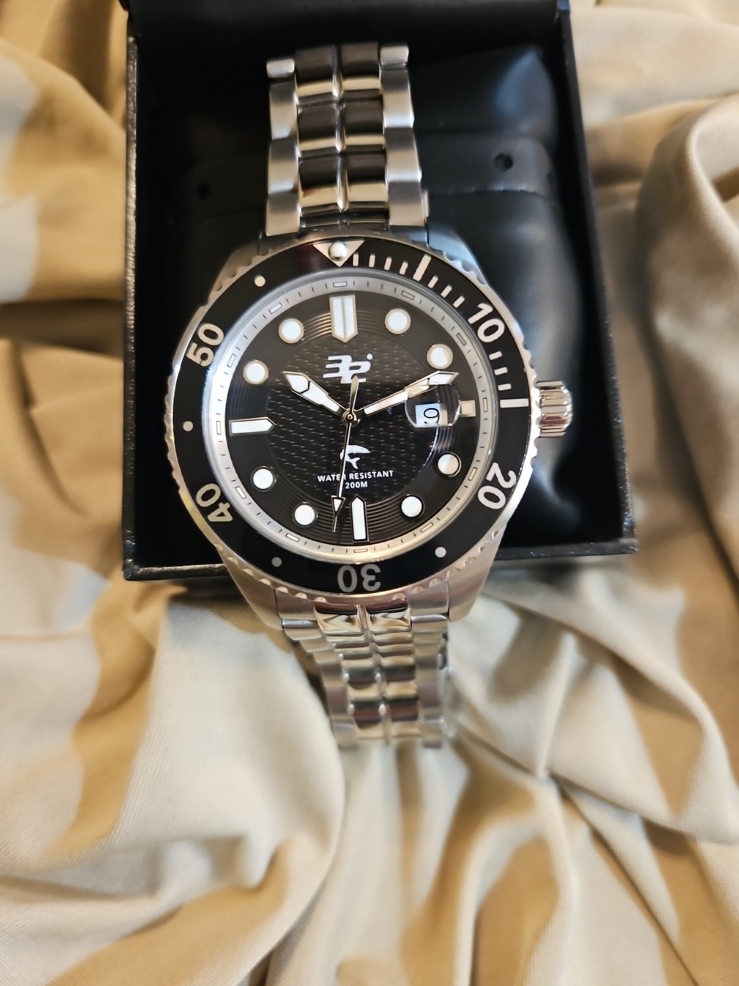 32 Degrees Blacktip Men’s Quartz Divers Watch 20atm/200m 46mm Case, 16065