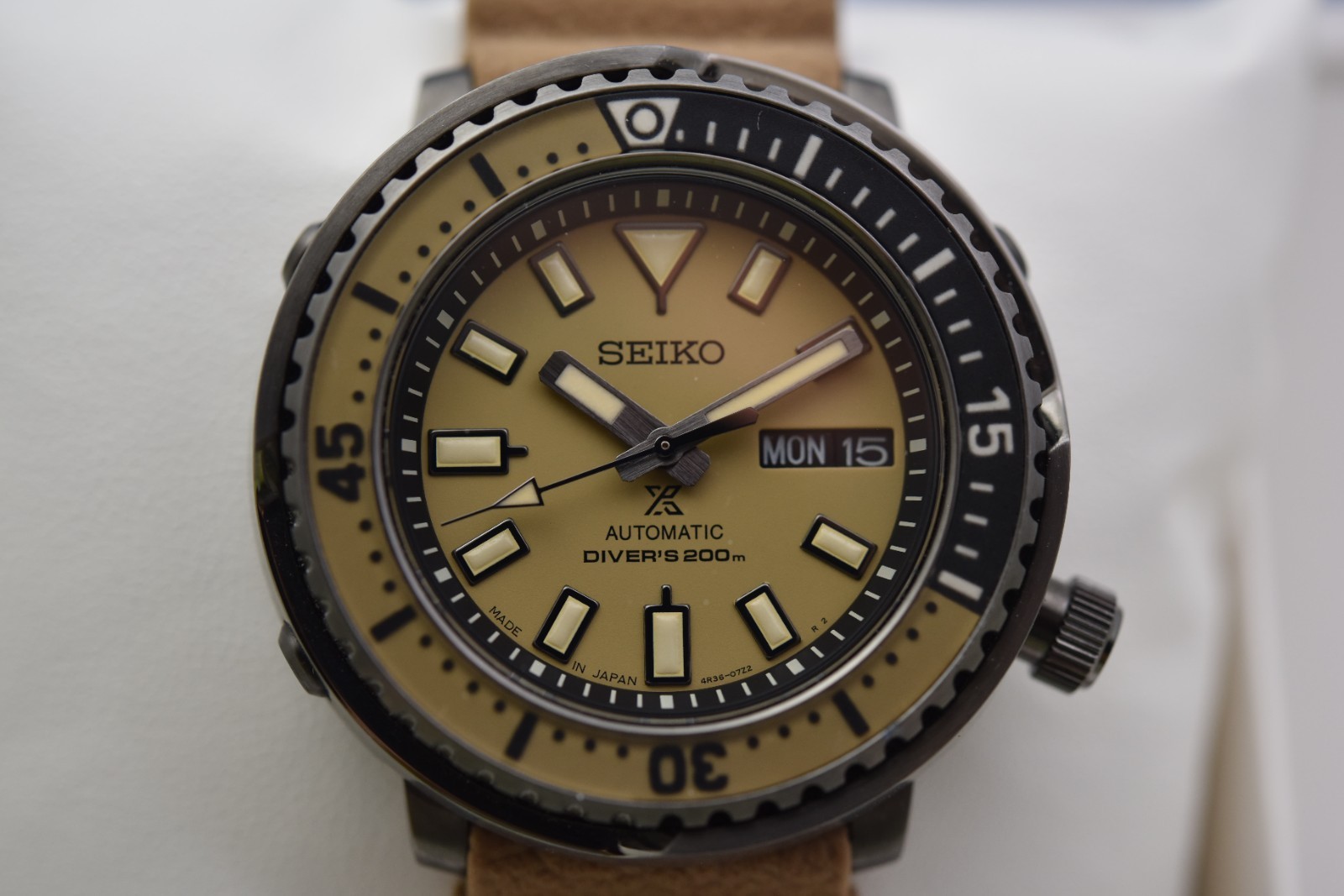 Seiko Prospex Baby Tuna Day-Date, automatic, mint, paper and box