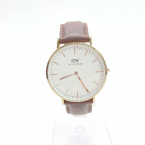 [A1R] Daniel Wellington Brown Leather Belt Quartz Analog Watch Untested [b9w]