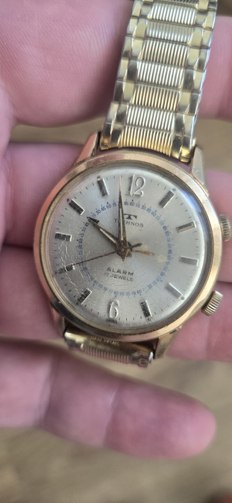 Vintage TECHNOS Alarm Watch