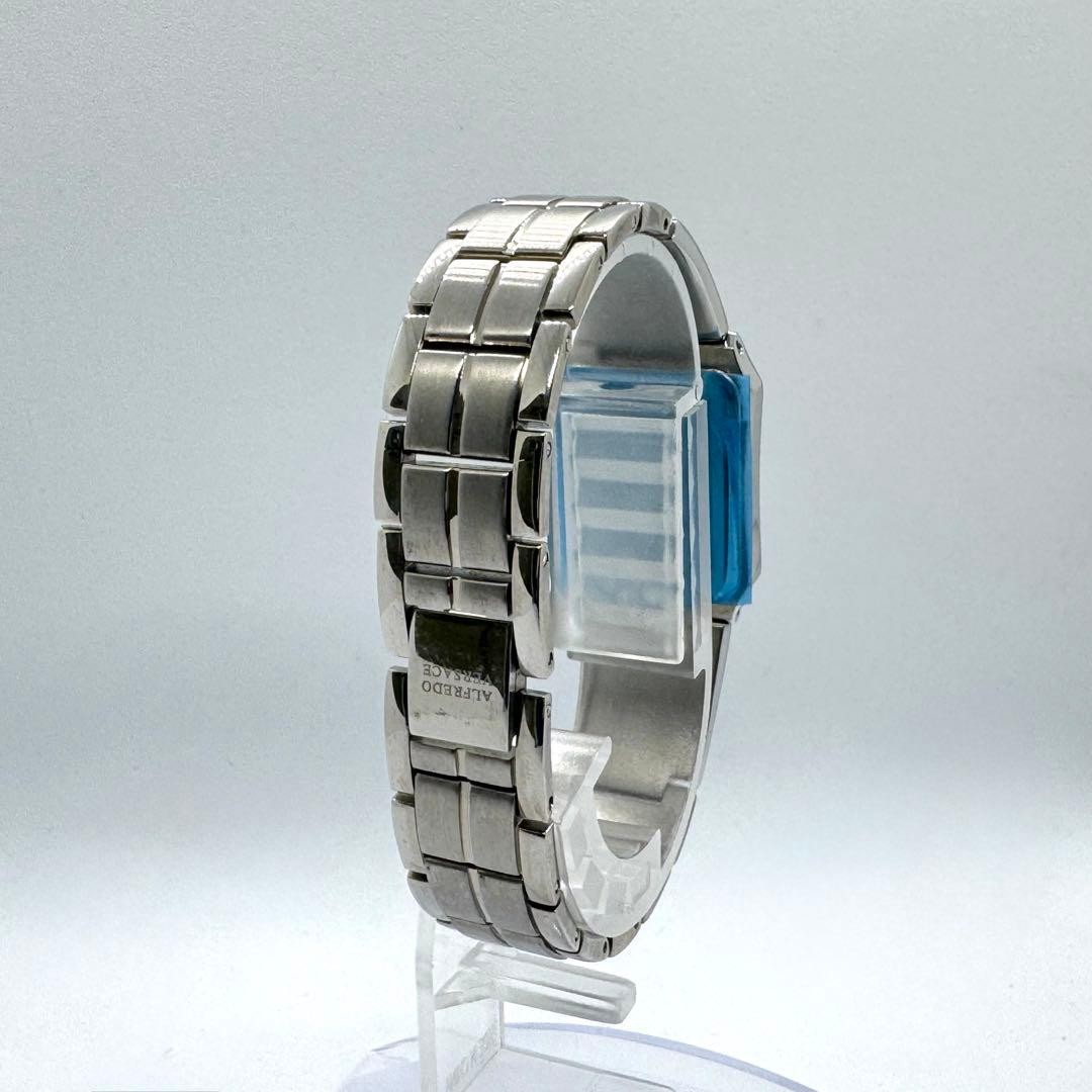 Alfredo Versace Navy Square Quartz Watch Deadstock Unisex 17cm 2x25cm