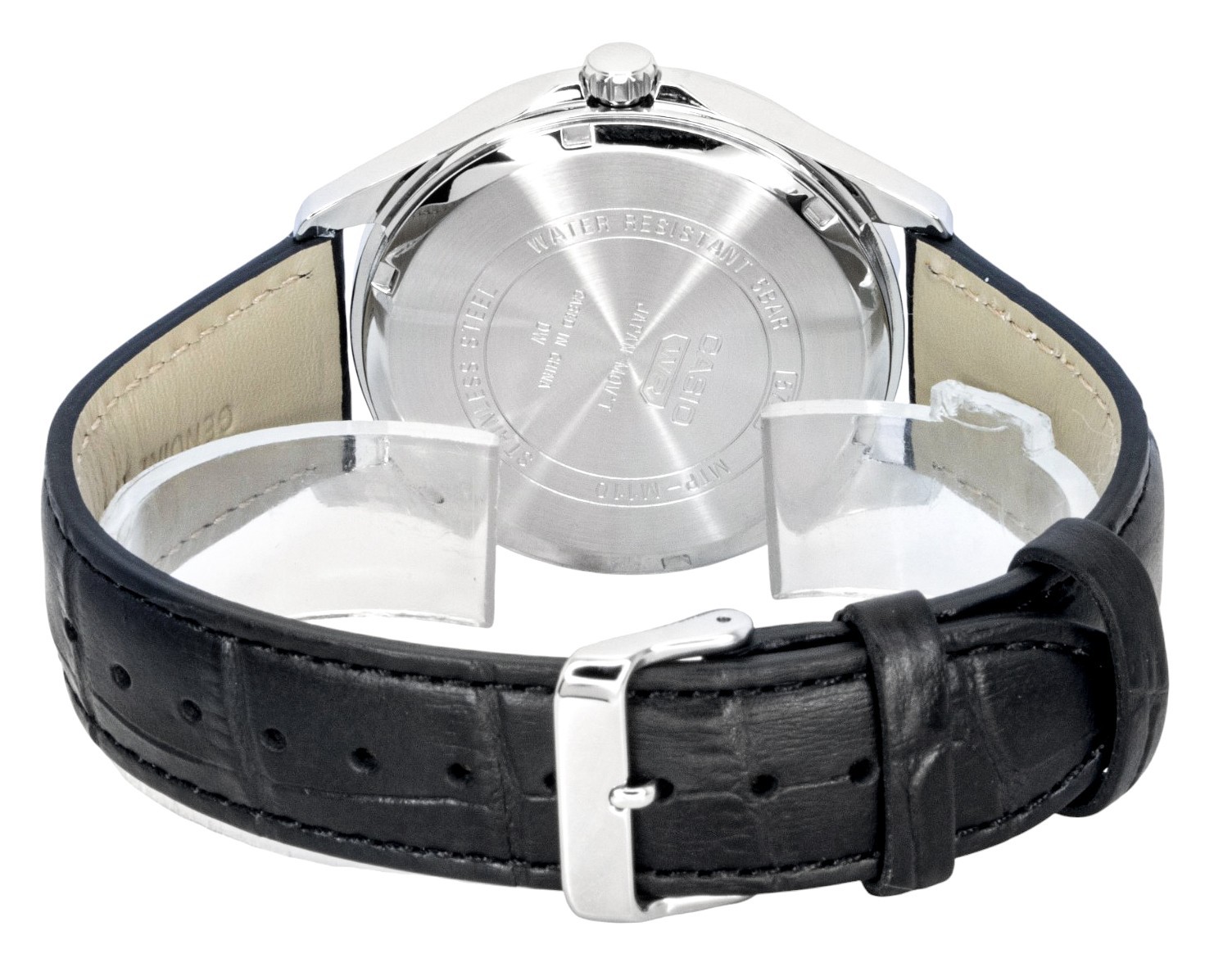 Casio Standard Analog Moon Phase Black Dial Quartz MTP-M110L-1AV Mens Watch