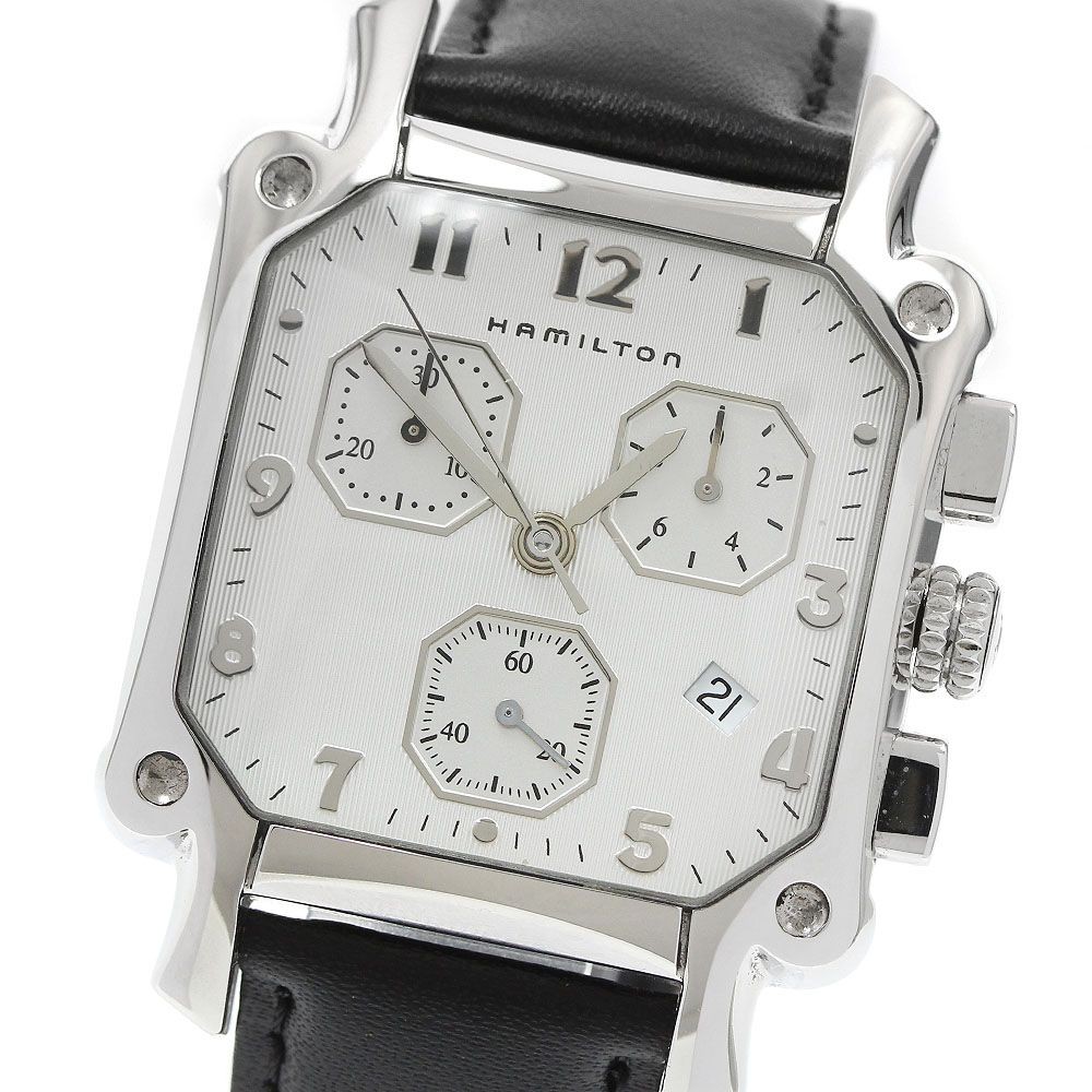 Hamilton Lloyd Chronograph H194120 Watch Quartz Parts Repair 18.5cm 7.28in Junk
