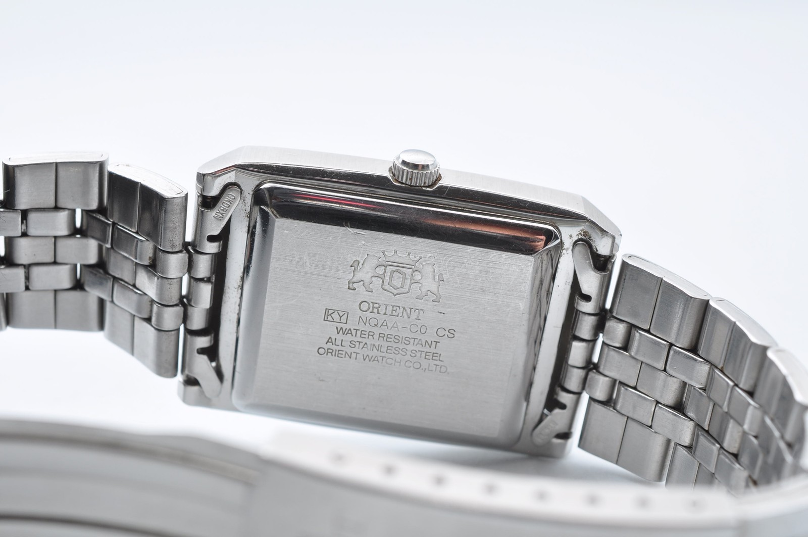 ORIENT NQAA-C0 Three Star AT Automatic Day Date Watch Men’s Square w-1070