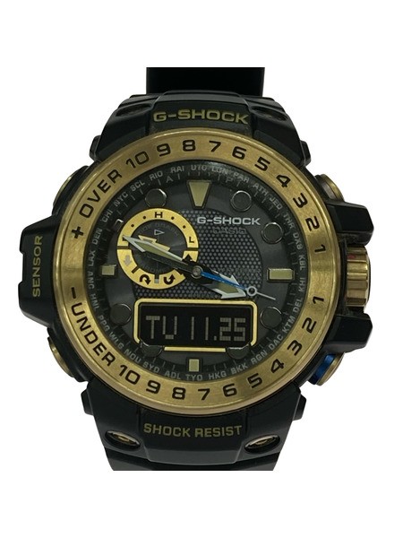 CASIO G-SHOCK GULFMASTER GWN-1000GB-1AJF Black Gold Solar Men’s Watch Used Japan