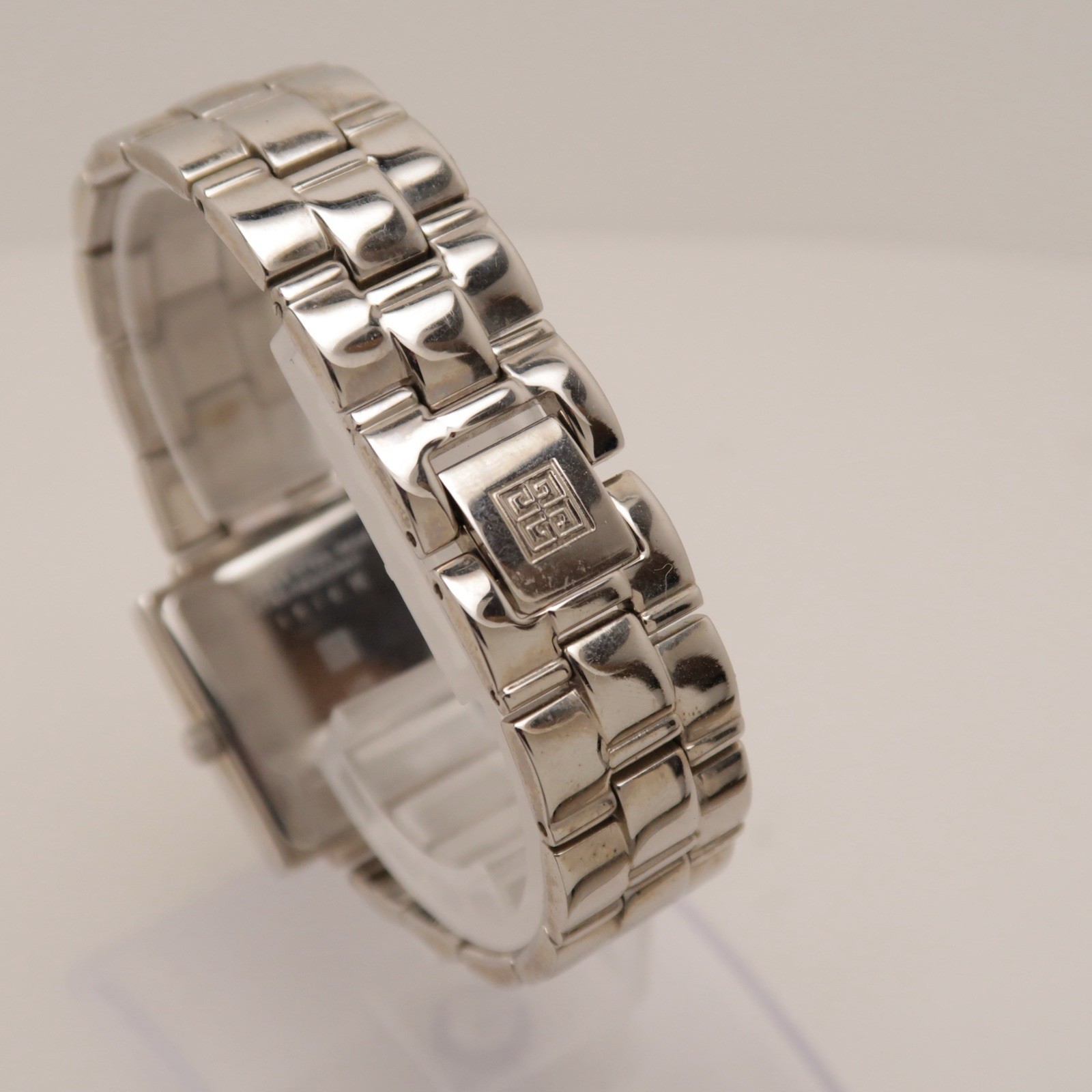 GIVENCHY Square 4G Logo Analog Quartz Women Vintage Watch W419 *WORKING