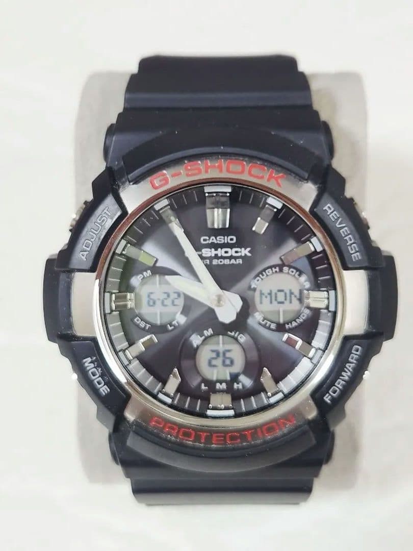 CASIO GAS-100BR GSHOCK Tough Solar Black Resin 72g Limited Overseas Rare