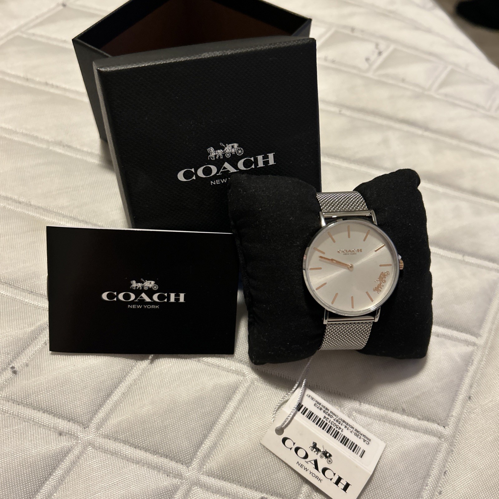 COACH Perry Ladies Watch Quartz Silver Stainless Steel Brand New (14503124)