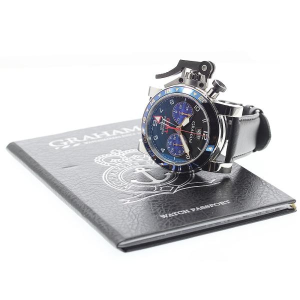 Graham Chronofighter Oversize GMT 2OVGS.B26A 45mm SS Automatic Watch #C5795