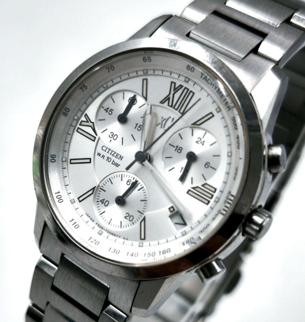 Citizen XC Chronograph Quartz Watch E500-T002382 Wrist 16.0cm/6.3in