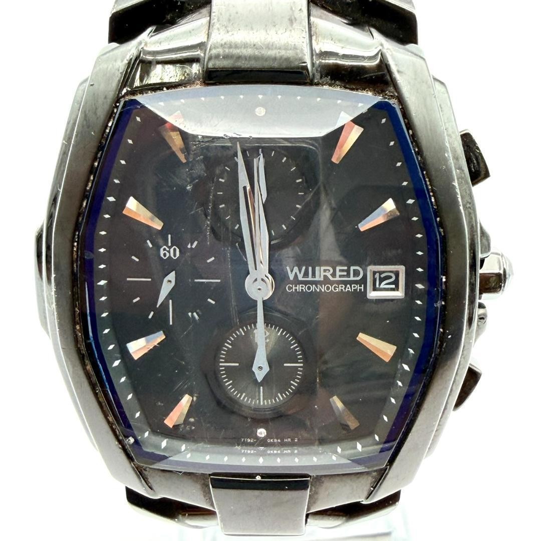 Seiko Wired Chronograph Watch, New Battery, Date Display, Men’s, Working ,
